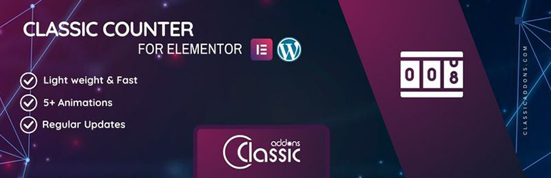 Classic Counter For Elementor Preview Wordpress Plugin - Rating, Reviews, Demo & Download
