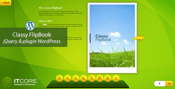 Classy FlipBook Responsive WordPress Plugin Preview - Rating, Reviews, Demo & Download