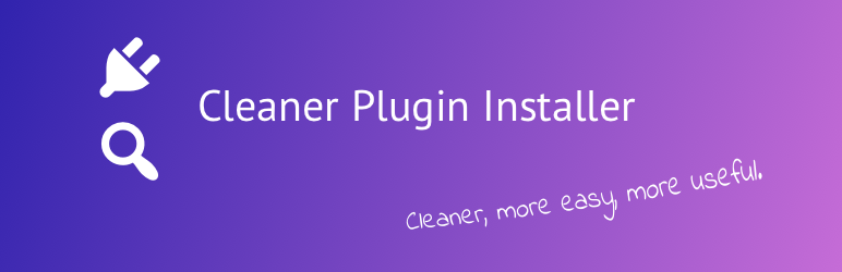 Cleaner Plugin Installer Preview - Rating, Reviews, Demo & Download