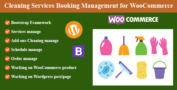Cleaning Services Booking Management Plugin for Wordpress And WooCommerce Preview - Rating, Reviews, Demo & Download