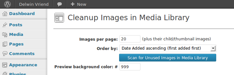 Cleanup Images Preview Wordpress Plugin - Rating, Reviews, Demo & Download