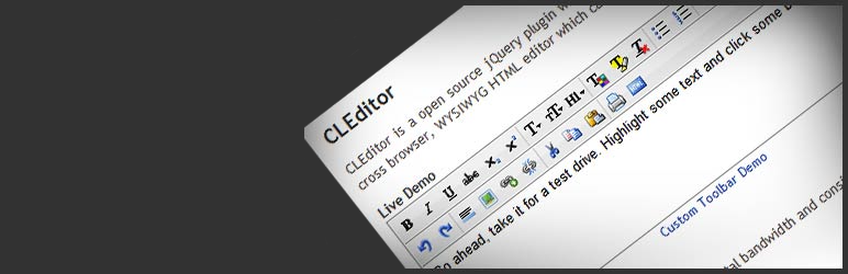 CLEditor Plugin for Wordpress Preview - Rating, Reviews, Demo & Download