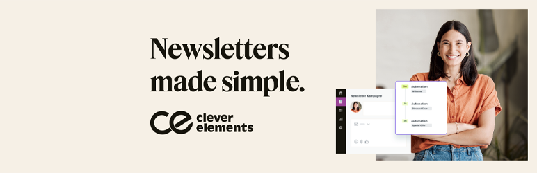 Clever Elements Email Marketing Plugin for Wordpress Preview - Rating, Reviews, Demo & Download