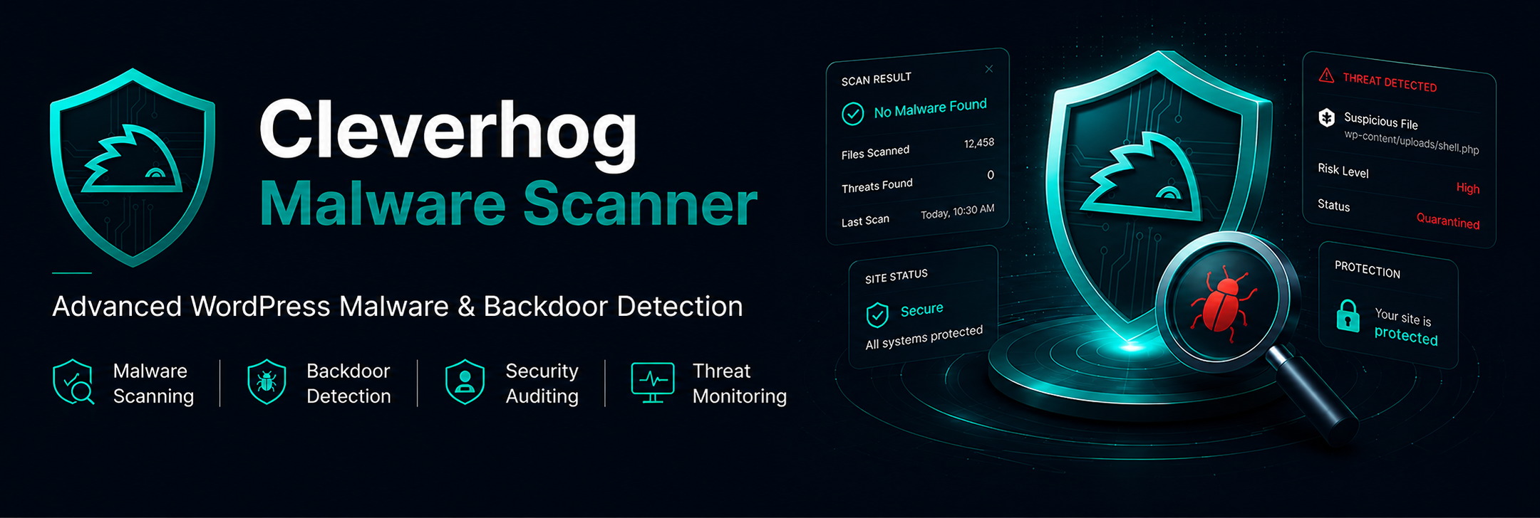 Cleverhog Malware Scanner Preview Wordpress Plugin - Rating, Reviews, Demo & Download