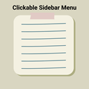 Clickable Sidebar Menu