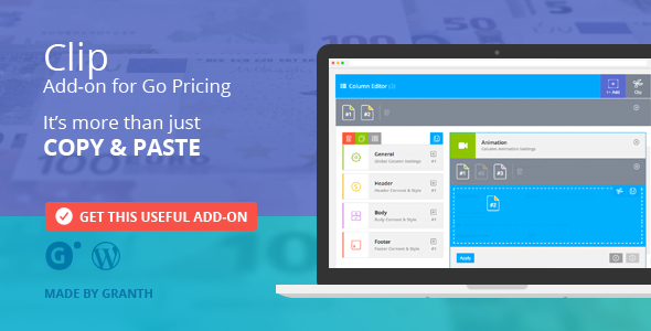 Clip – Add-on For Go Pricing Preview Wordpress Plugin - Rating, Reviews, Demo & Download
