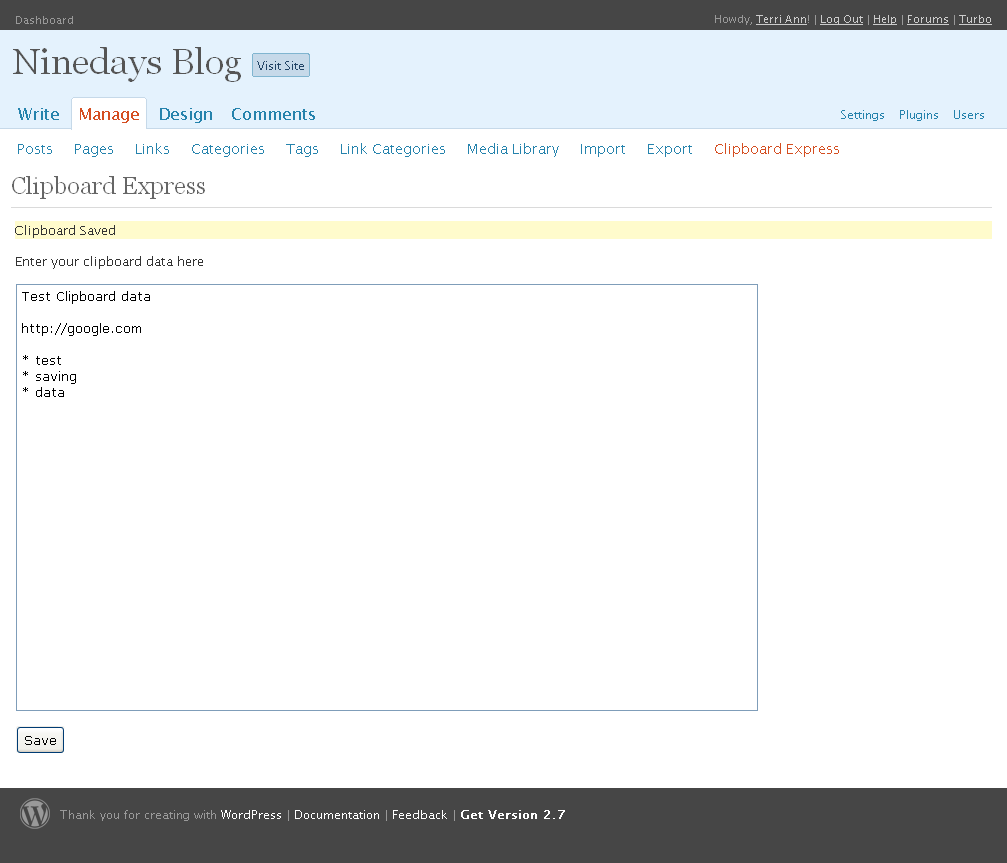 Clipboard Express Preview Wordpress Plugin - Rating, Reviews, Demo & Download