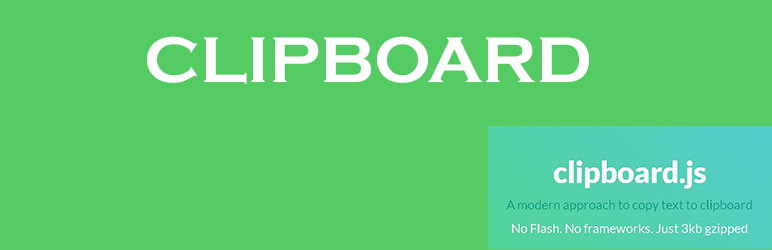 CLIPBOARD Preview Wordpress Plugin - Rating, Reviews, Demo & Download