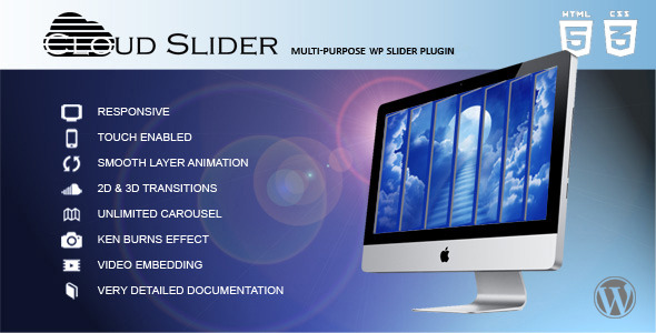 Cloud Slider – Responsive Wordpress Slider Preview - Rating, Reviews, Demo & Download