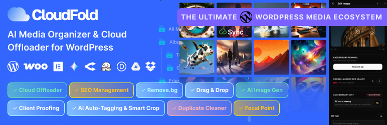 CloudFold Lite – AI-Powered Media Organizer & Cloud Storage Offloader Preview Wordpress Plugin - Rating, Reviews, Demo & Download