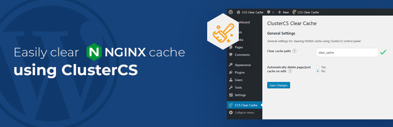 ClusterCS Clear Cache Preview Wordpress Plugin - Rating, Reviews, Demo & Download