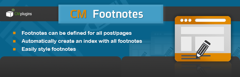 CM Footnotes  – Citations And Bibliography Plugin Preview - Rating, Reviews, Demo & Download