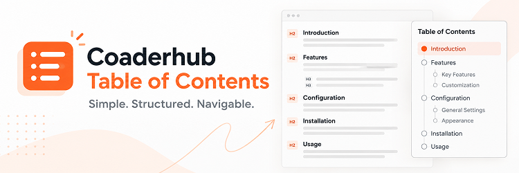 Coaderhub Table Of Contents Preview Wordpress Plugin - Rating, Reviews, Demo & Download