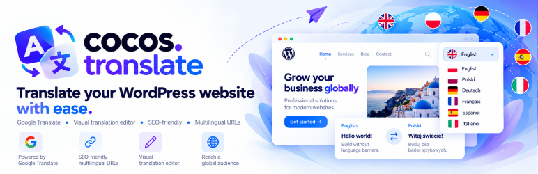 COCOS Translate Preview Wordpress Plugin - Rating, Reviews, Demo & Download