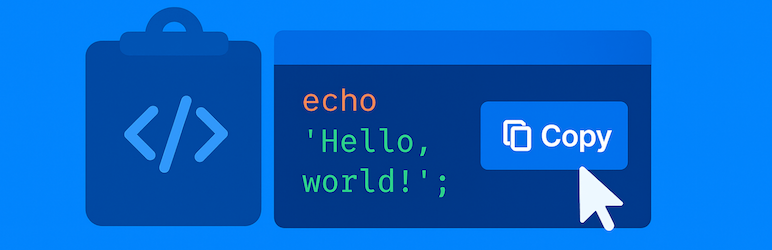 Code Block Copy Button Preview Wordpress Plugin - Rating, Reviews, Demo & Download