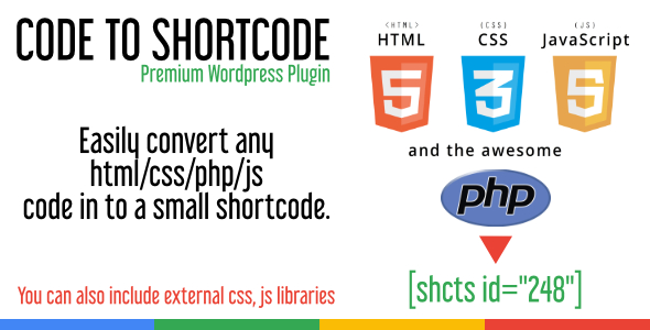 Code To Shortcode Preview Wordpress Plugin - Rating, Reviews, Demo & Download