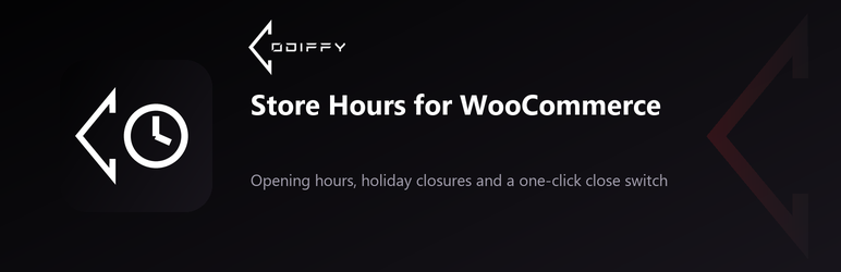 Codiffy Store Hours For WooCommerce Preview Wordpress Plugin - Rating, Reviews, Demo & Download
