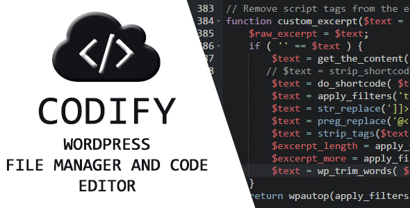 Codify – WordPress IDE & File Manager Preview - Rating, Reviews, Demo & Download