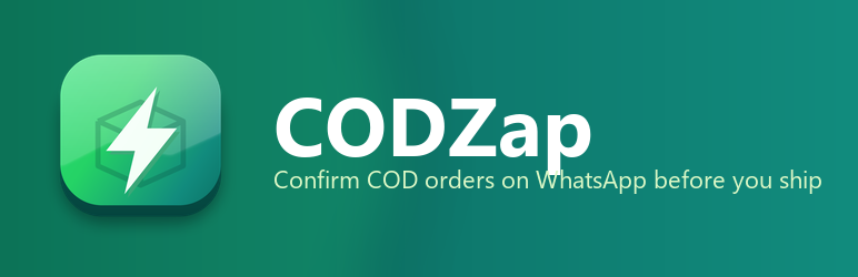 CODZap – COD Confirmation & Abandoned Cart Recovery For WooCommerce Preview Wordpress Plugin - Rating, Reviews, Demo & Download