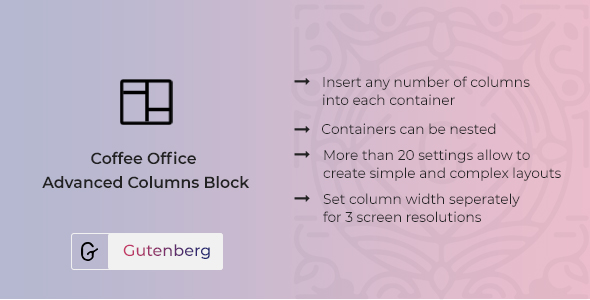 Coffee Office – Responsive Columns Block For Gutenberg Preview Wordpress Plugin - Rating, Reviews, Demo & Download