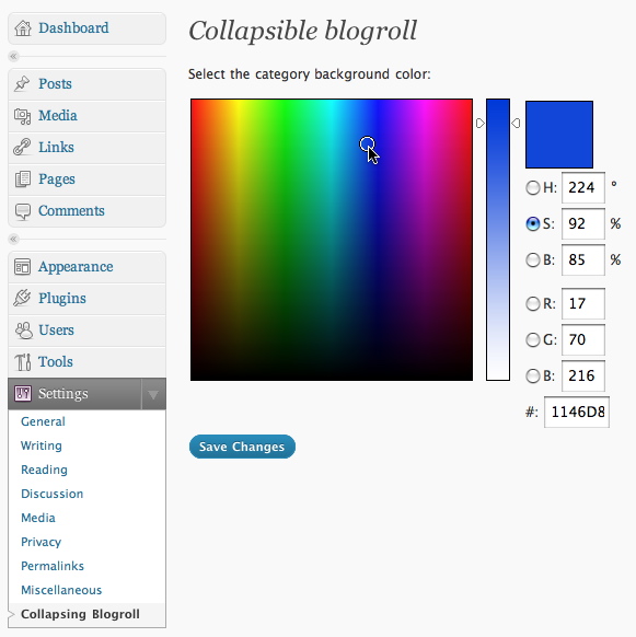 Collapsable Blogroll Preview Wordpress Plugin - Rating, Reviews, Demo & Download