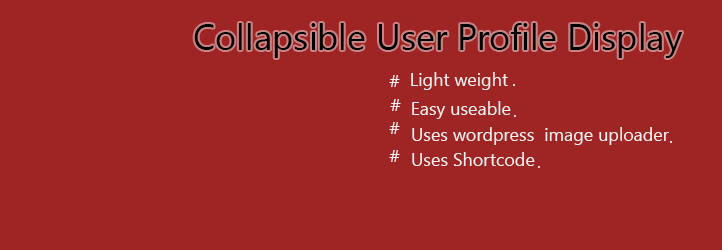 Collapsible User Profile Display Preview Wordpress Plugin - Rating, Reviews, Demo & Download