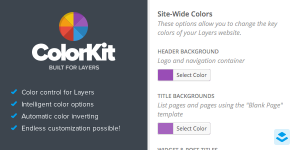 ColorKit – Color Customization For Layers Preview Wordpress Plugin - Rating, Reviews, Demo & Download