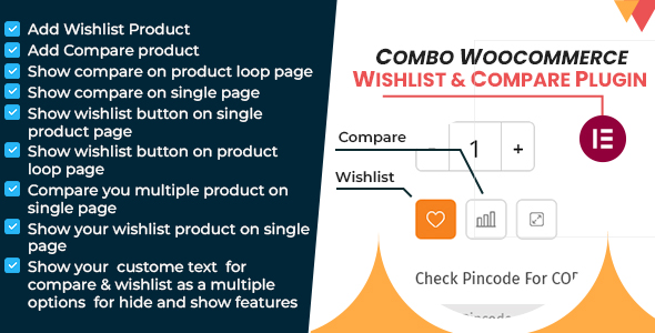 Combo WooCommerce Wishlist & Compare Plugin Preview - Rating, Reviews, Demo & Download