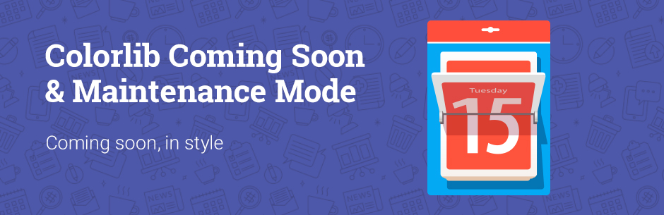 Coming Soon & Maintenance Mode By Colorlib Preview Wordpress Plugin - Rating, Reviews, Demo & Download