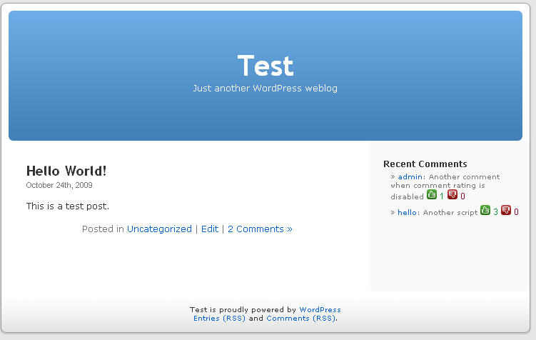 Comment Rating Widget Preview Wordpress Plugin - Rating, Reviews, Demo & Download