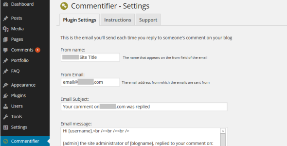 Commentifier – Admin Comment Reply Plugin Preview - Rating, Reviews, Demo & Download