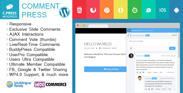 CommentPress – Wordpress Comments Plugin Preview - Rating, Reviews, Demo & Download