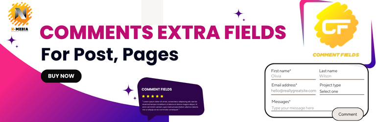 Comments Extra Fields For Post,Pages And CPT Preview Wordpress Plugin - Rating, Reviews, Demo & Download