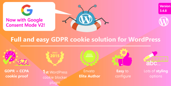 Complete GDPR / AVG / CCPA Cookie Compliance WordPress Plugin – WeePie Cookie Allow Preview - Rating, Reviews, Demo & Download