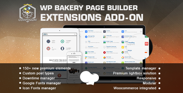Composium – WP Bakery Page Builder Extensions Addon (formerly For Visual Composer) Preview Wordpress Plugin - Rating, Reviews, Demo & Download