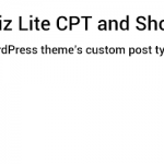 ConBiz Lite CPT And Shortcodes