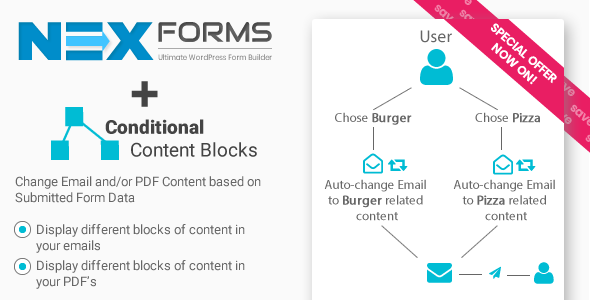 Conditional Content Blocks For NEX-Forms Preview Wordpress Plugin - Rating, Reviews, Demo & Download
