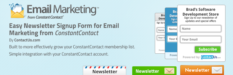 Constant Contact Signup Form Preview Wordpress Plugin - Rating, Reviews, Demo & Download