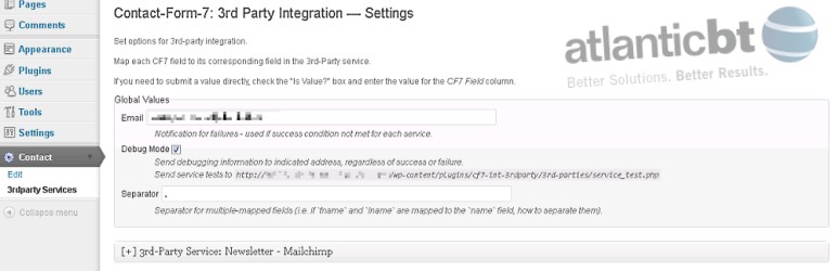 Contact-Form-7: 3rd-Party Integration Preview Wordpress Plugin - Rating, Reviews, Demo & Download