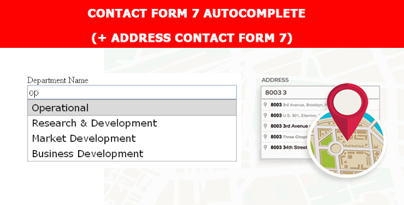 Contact Form 7 Autocomplete – Address Field Preview Wordpress Plugin - Rating, Reviews, Demo & Download