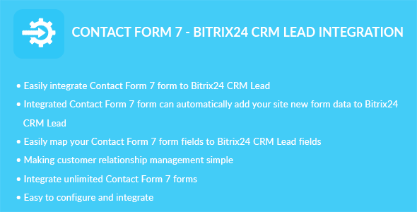 Contact Form 7 – Bitrix24 CRM Lead Integration Preview Wordpress Plugin - Rating, Reviews, Demo & Download