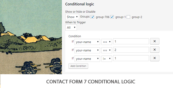 Contact Form 7 Conditional Logic Preview Wordpress Plugin - Rating, Reviews, Demo & Download