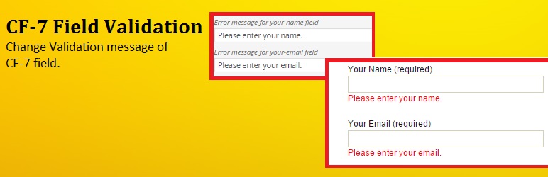 Contact Form 7 Custom Validation Preview Wordpress Plugin - Rating, Reviews, Demo & Download