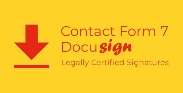 Contact Form 7 Docusign Envelope Creator Plugin for Wordpress Preview - Rating, Reviews, Demo & Download