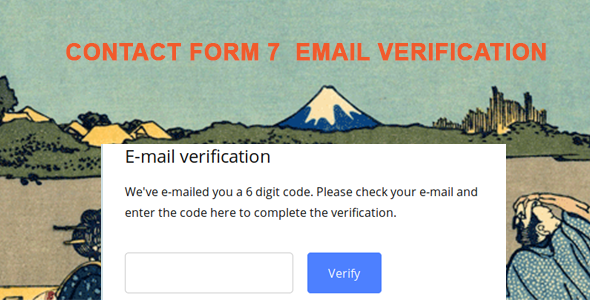 Contact Form 7 Email Verification – OTP Verification Preview Wordpress Plugin - Rating, Reviews, Demo & Download