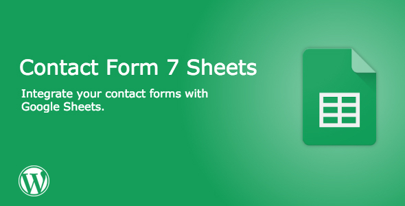 Contact Form 7 – Google Excel Sheets Extension Preview Wordpress Plugin - Rating, Reviews, Demo & Download