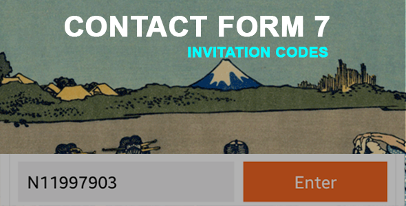 Contact Form 7 Invitation Codes Preview Wordpress Plugin - Rating, Reviews, Demo & Download