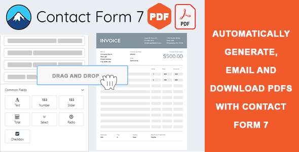 Contact Form 7 PDF Customizer Preview Wordpress Plugin - Rating, Reviews, Demo & Download