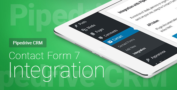 Contact Form 7 – Pipedrive CRM – Integration Preview Wordpress Plugin - Rating, Reviews, Demo & Download