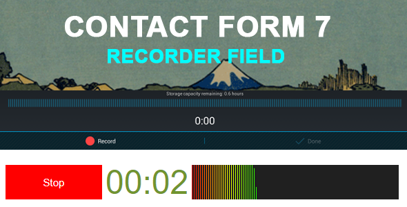 Contact Form 7 Recorder Field Preview Wordpress Plugin - Rating, Reviews, Demo & Download